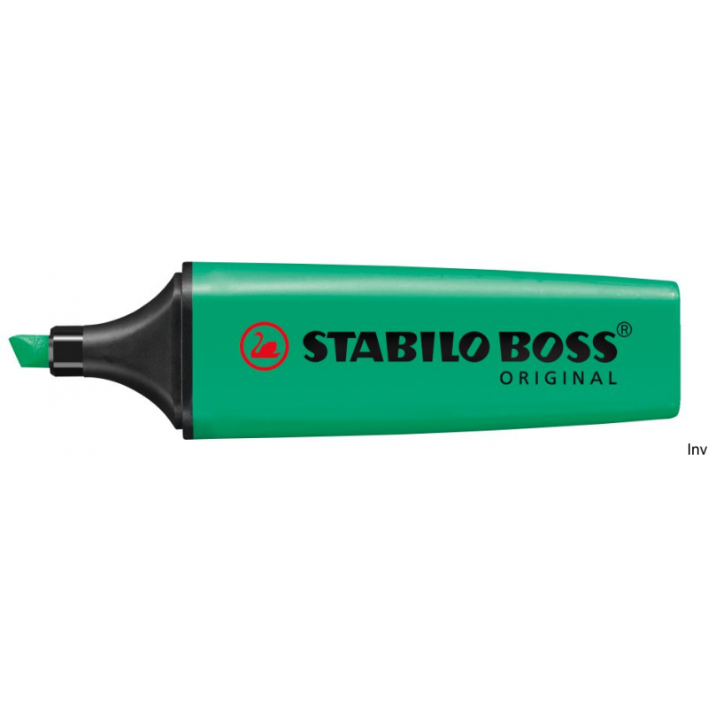 Zakreślacz STABILO BOSS fluorescencyjny turkusowy 70/51, ścięta końcówka, szerokość linii 2-5 mm, opakowanie 1 sztuka
