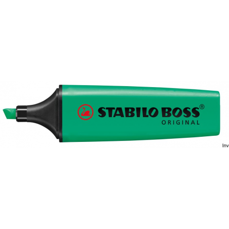 Zakreślacz STABILO BOSS fluorescencyjny turkusowy 70/51, ścięta końcówka, szerokość linii 2-5 mm, opakowanie 1 sztuka