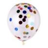 PAKIET Zestaw balonów PARTY GO, z konfetti, 25cm, 6 szt., mix kolorów