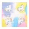 PAKIET Serwetki papierowe PARTY GO Unicorn, 33x33cm, 10 szt., mix kolorów