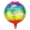 PAKIET Balon PARTY GO Happy Birthday, 45cm, 1 szt., mix kolorów