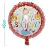 PAKIET Balon PARTY GO Happy Birthday, animal, 45cm, 1 szt., mix kolorów