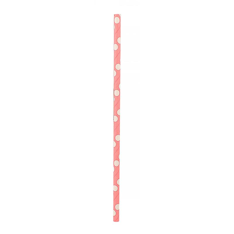 PAKIET Słomki PARTY GO, 19,5cm, 12 szt., różowe