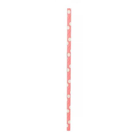 PAKIET Słomki PARTY GO, 19,5cm, 12 szt., różowe