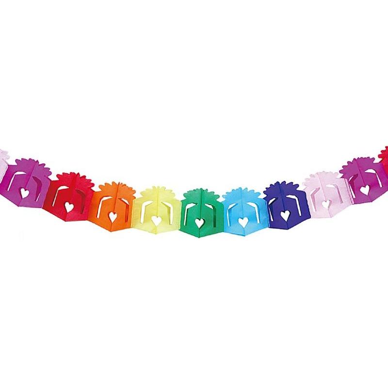 PAKIET Girlanda papierowa PARTY GO Gift, 3m, mix kolorów