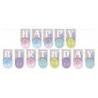PAKIET Girlanda PARTY GO Happy Birthday, 3m, mix kolorów