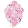 PAKIET Zestaw balonów PARTY GO, 25-30cm, 15 szt., różowe