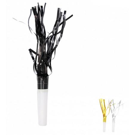 PAKIET Trąbka imprezowa PARTY GO, 17cm, 8 szt., mix kolorów
