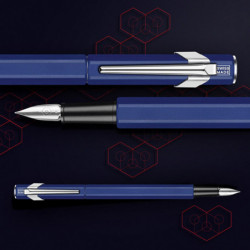Pióro wieczne CARAN D'ACHE 849, F, niebieskie