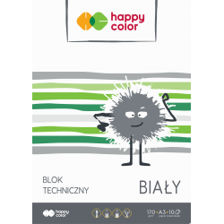 Blok techniczny biały 170g A3 Happy Color 3550