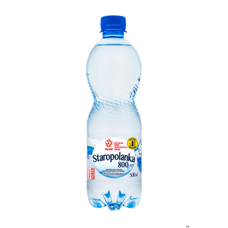 Woda STAROPOLANKA 0,5L niegazowana zgrzewka 12szt. KAUCJA
