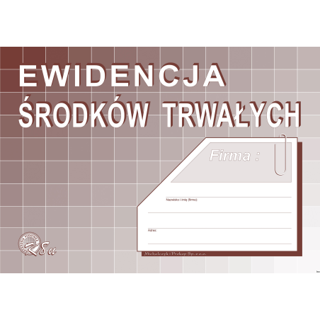 K-8u Ewidencja środków trwałych A5 32 strony Michalczyk i Prokop