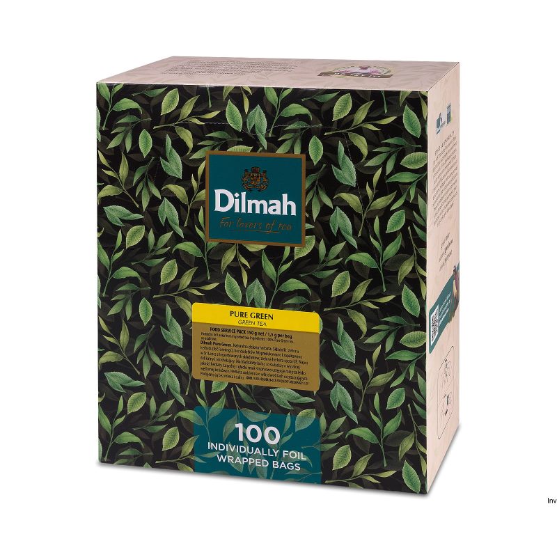 Dilmah Zielona Herbata Pure Green Tea 100 kopert x 1,5 g