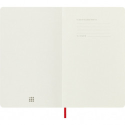 Notes MOLESKINE Classic L, 13x21cm, w linie, miękka oprawa, 192 strony, czerwony