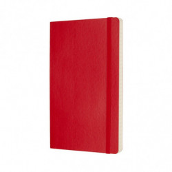 Notes MOLESKINE Classic L, 13x21cm, w linie, miękka oprawa, 192 strony, czerwony