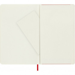 Notes MOLESKINE Classic L, 13x21cm, gładki, miękka oprawa, 192 strony, czerwony