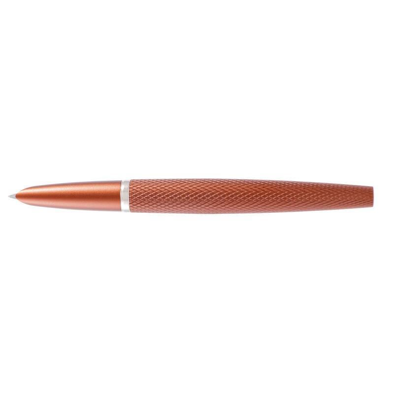 Pióro wieczne DIPLOMAT Viper, guilloche, F, brązowe
