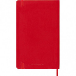 Notes MOLESKINE Classic L, 13x21cm, gładki, miękka oprawa, 192 strony, czerwony