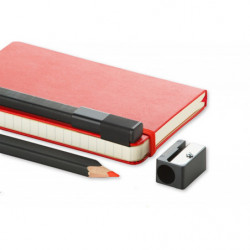 Zestaw 2 ołówków/zakreślaczy MOLESKINE wykonany z drzewa lipowego z temperówką, pomarańczowy/żółty