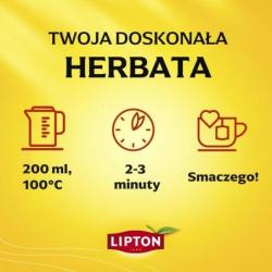 Herbata LIPTON czarna, Earl Grey Lemon, 92 torebki