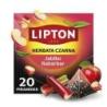 Herbata LIPTON czarna, jabłko i rabarbar, 20 piramidek