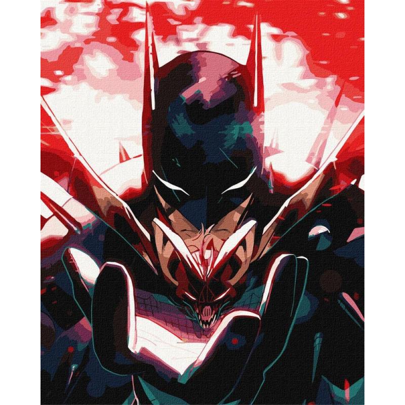 Malowanie po numerach IDEYKA, 40x50 cm, metallic, Batman: Mroczny Rycerz, 1 szt.
