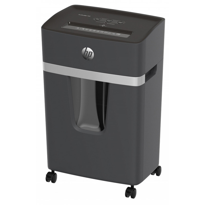 Niszczarka HP PRO SHREDDER 15CC, ścinki, P-4, 15 kart., 20l, ciemnoszara