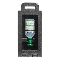 Zestaw do płukania oka PLUM iBox 1, z płynem 0,9%, 500 ml, czarny