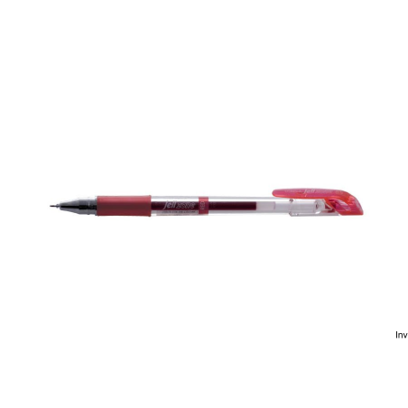 Pióro żelowe Dong-A ZONE czerwone 0,5 mm, wodoodporny tusz, opakowanie 12 sztuk