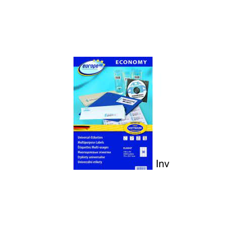 Etykiety uniwersalne Avery Zweckform 70 x 29,7 mm, białe, A4, 3000 sztuk, do druku INK JET i LASER