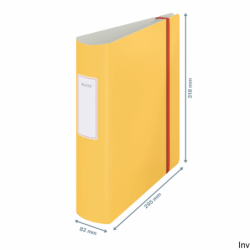 Segregator Leitz Cosy 180°, A4, szer. 80 mm, żółty