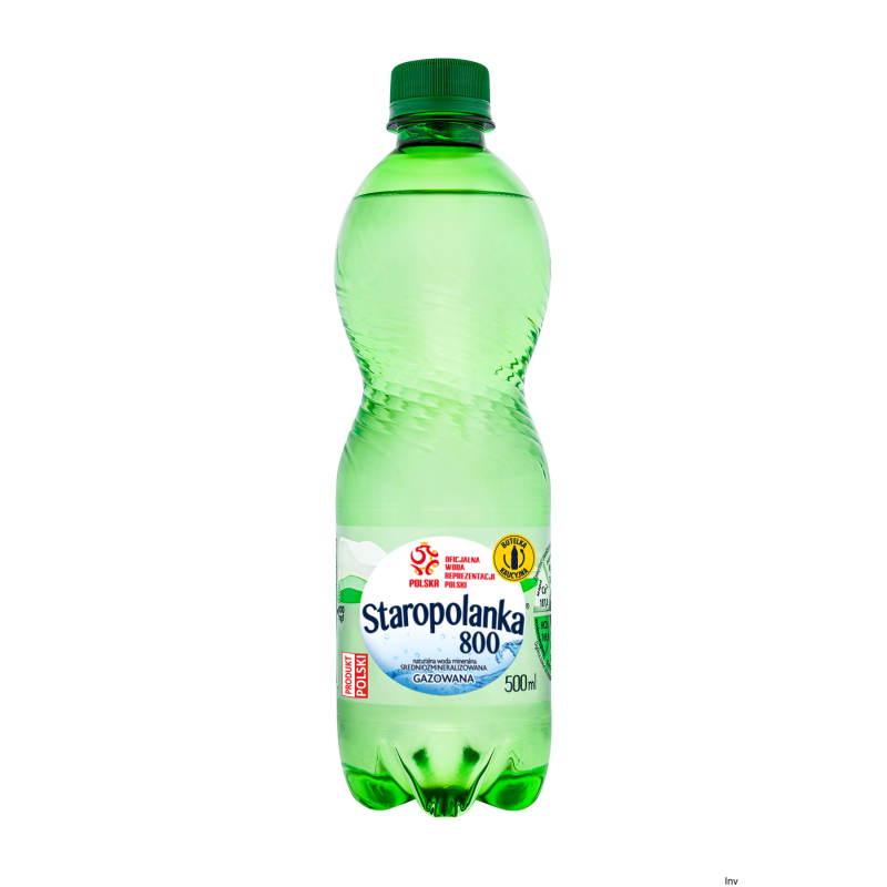Woda STAROPOLANKA 0,5L gazowana zgrzewka 12szt. KAUCJA