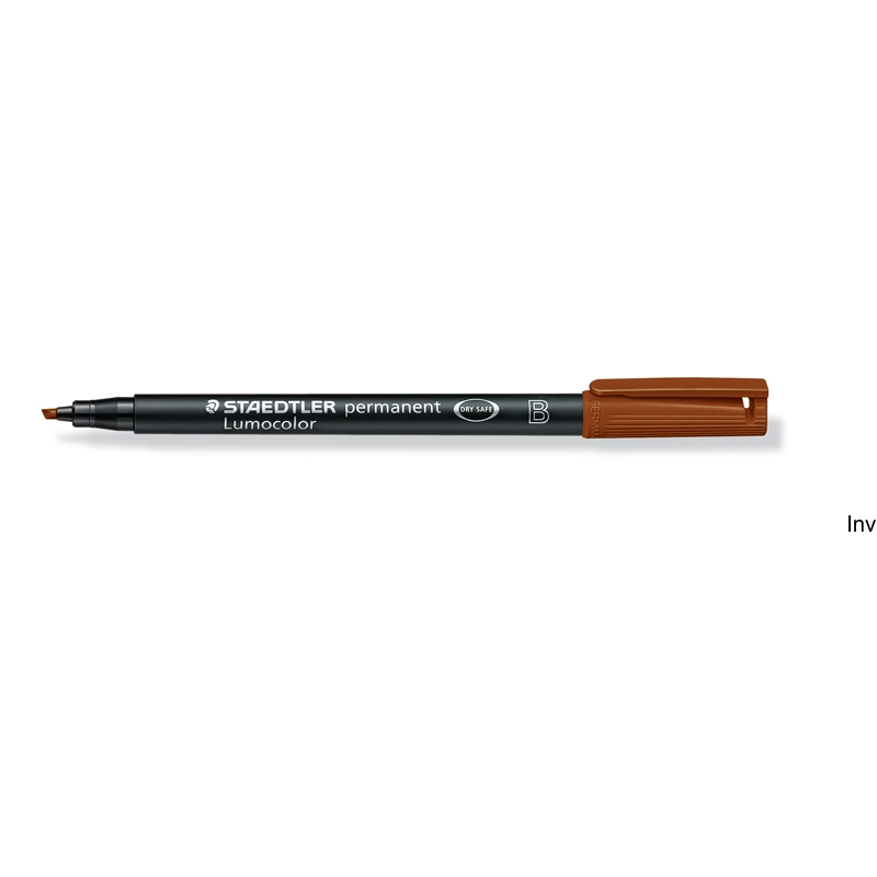 Staedtler Foliopis Lumocolor B, wodoodporny, brązowy, 10 sztuk