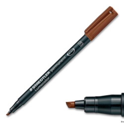 Staedtler Foliopis Lumocolor B, wodoodporny, brązowy, 10 sztuk