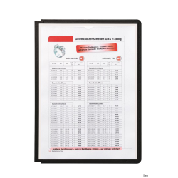 Panele prezentacyjne czarne 5 sztuk ramka Durable SHERPA 5606-01 z matową folią polipropylenową