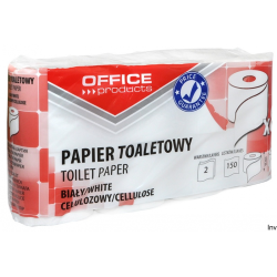 Papier toaletowy celulozowy Office Products, 2-warstwowy, 150 listków, 15 m, 8 sztuk, biały