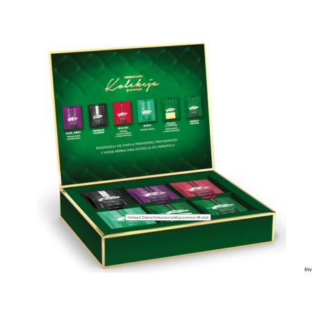 Herbapol Herbata Zielona Kolekcja Premium 6 smaków 48 sztuk