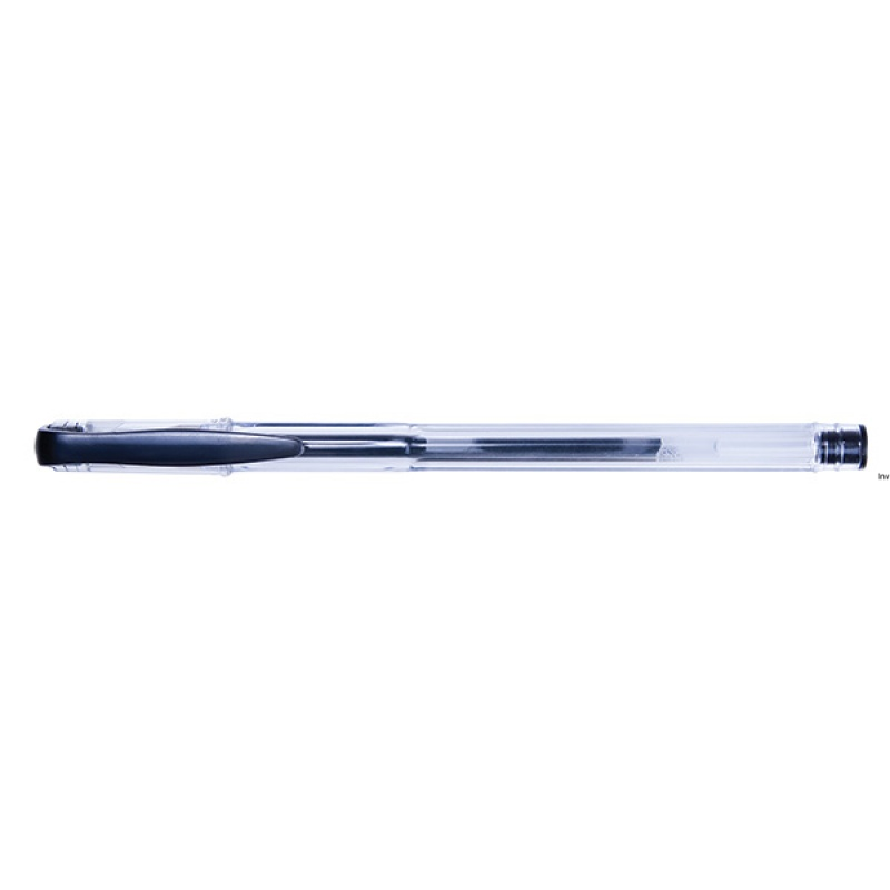 Długopis żelowy Office Products 0,5mm, czarny, z wymiennym wkładem, długość linii pisania 300m