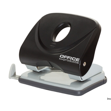 Dziurkacz Office Products do 30 kartek, czarny, metalowy mechanizm, format A4, A5, A6, B5, B6