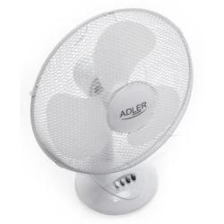 Wentylator ADLER AD 7304, biurkowy, śr. 40cm, 90W, biały