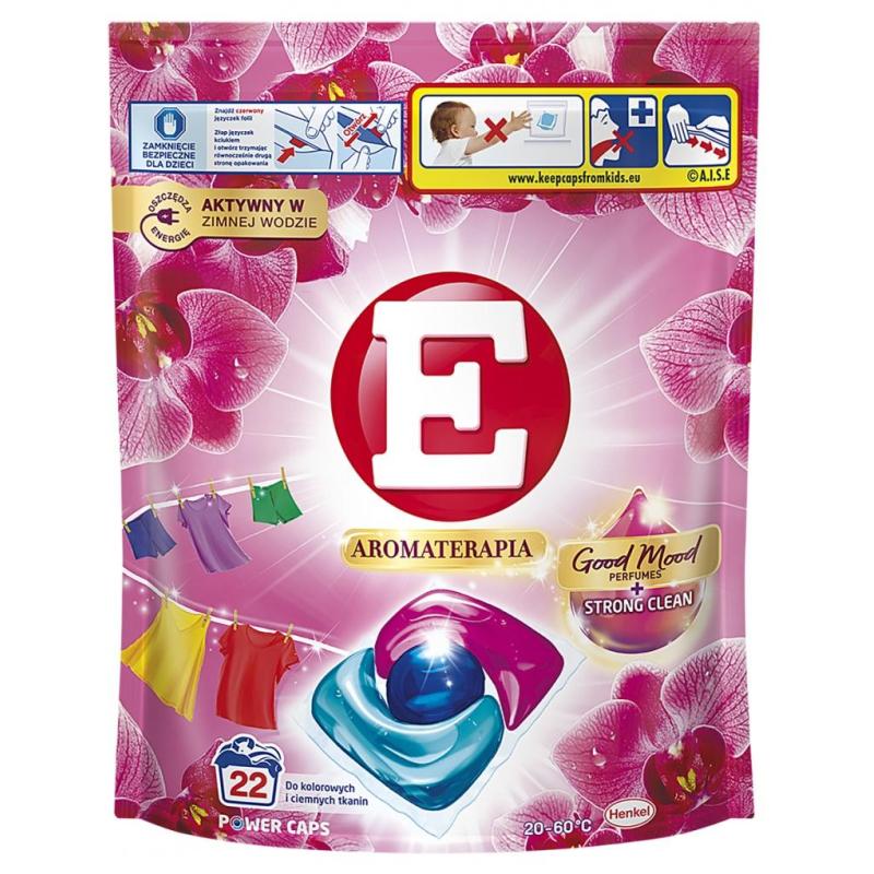 Kapsułki do prania E Aromaterapia Orchidea, kolor, 22 szt.