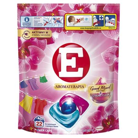 Kapsułki do prania E Aromaterapia Orchidea, kolor, 22 szt.