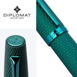 Długopis DIPLOMAT Viper, guilloche, zielony