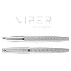 Pióro wieczne DIPLOMAT Viper, guilloche, F/M, srebrne