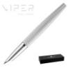 Pióro wieczne DIPLOMAT Viper, guilloche, F/M, srebrne