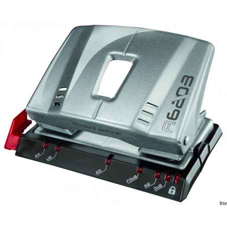 Dziurkacz Maped ADVANCED METAL srebrny 25 kartek do papieru A4, A5, A6, US, F3x8