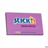 Bloczek samoprzylepny StickN 127x76 mm fioletowy neonowy 100 kartek