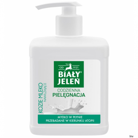 Biały Jeleń Mydło w płynie z dozownikiem 500ml Kozie Mleko
