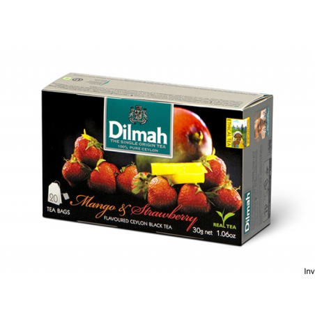 Herbata Dilmah czarna AROMAT MANGO z TRUSKAWKĄ 20 saszetek