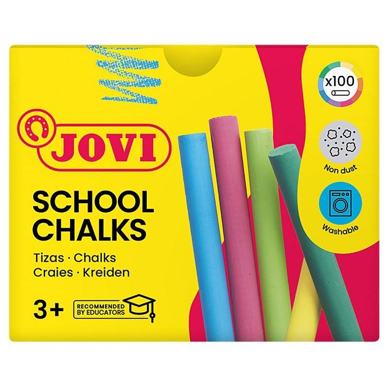 Kreda szkolna JOVI, zestaw 100 szt., mix kolorów
